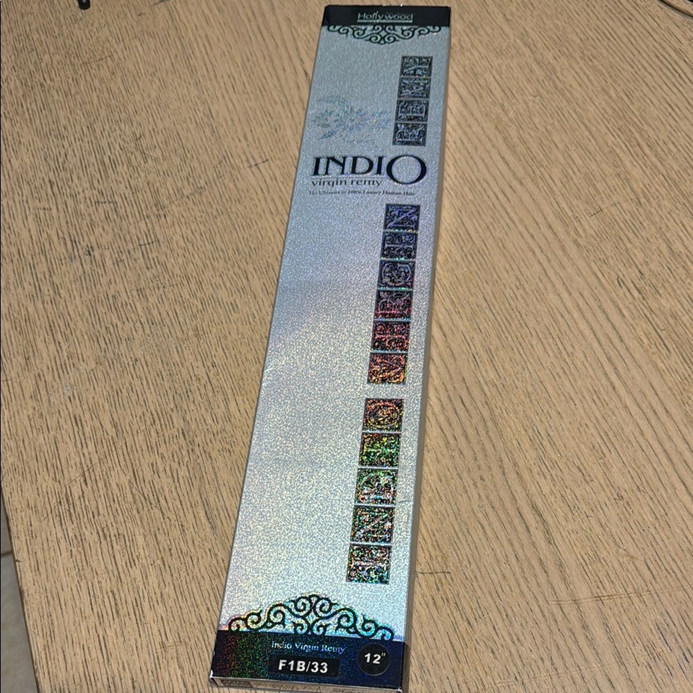 Indio Virgin Remy Hair Extensions in Silver Packaging